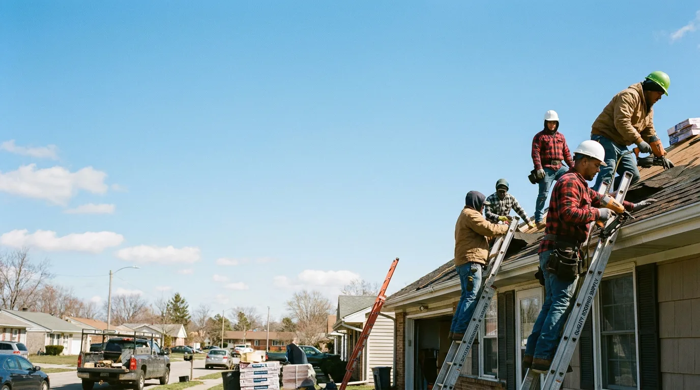 Roofing in Bondville, IL near me